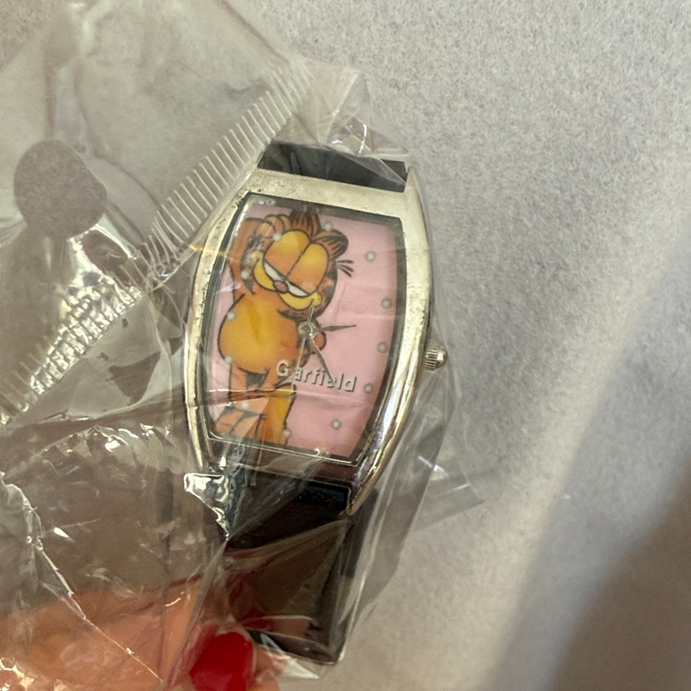 Garfield Character Watch with Black Strap